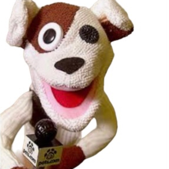 Pets.com Sock Hand Puppet Toy Reporter Dog Pet Y2K Web Startup Advertisement